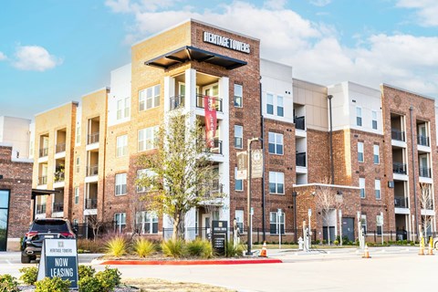 a building with a large sign on top of it