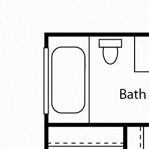 SANTA FE 1/1 SANTA FE 1 bed 1 bath floorplan