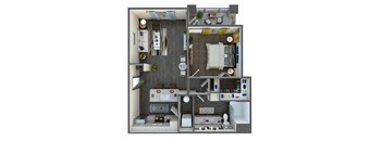 a1 floor plan  1 bedroom  129