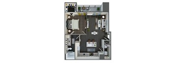 a1 floor plan  1 bedroom  129