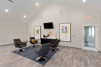 Hunters Pointe Charlotte NC apartments photo of clubhouse - Photo Gallery
