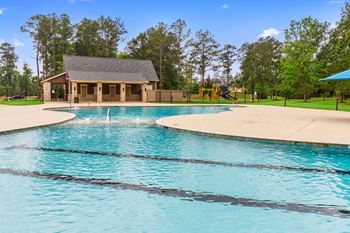 Community Pool at Amber Pines at Fosters Ridge, Conroe, Texas