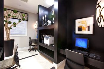 Two business centers with workstations and WiFi