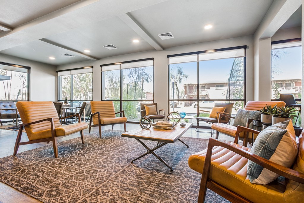 the preserve at ballantyne commons community room with couches and chairs