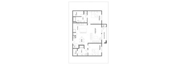A floor plan of a house with labeled rooms such as "BALCONY/PATIO" and "KITCHEN".