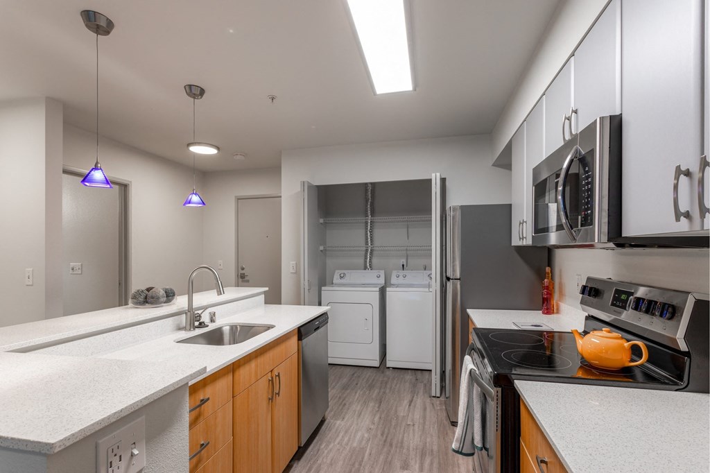 units include washer and dryer