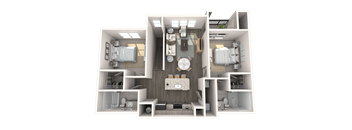 The Ridley Apartments in Jacksonville Florida photo of two bedroom floorplan