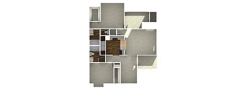 B2 floor plan 2 bed 2 bath
