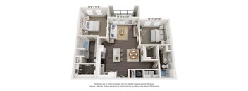 Two bedroom apartment at Jefferson Cove Apartments in Grandprairie, TX