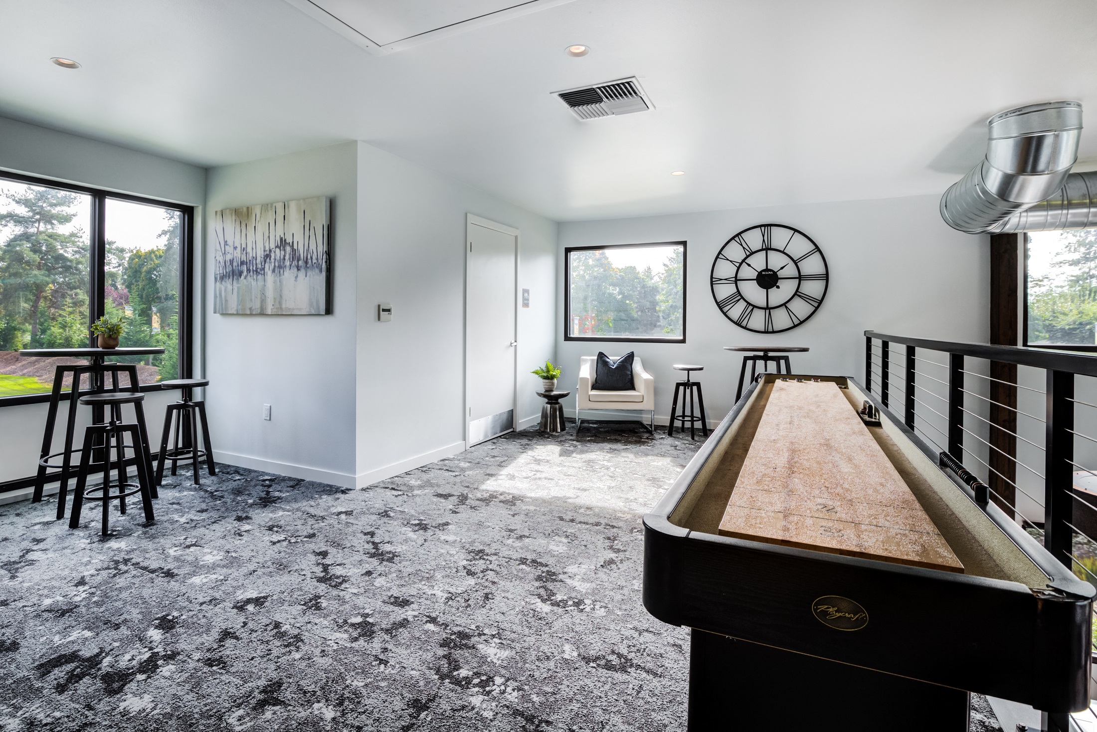 shuffleboard in clubhouse