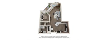 A2 Floor Plan at LIV at Boerne Hills an Active Senior Community 62+, Texas