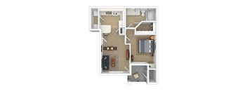 3D Rendering of floor plan