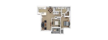 3D Rendering of floor plan