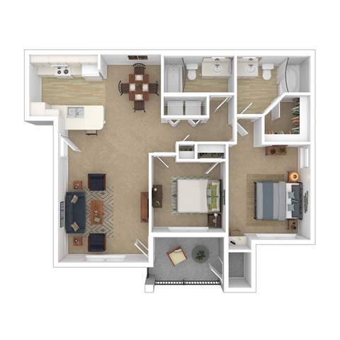 3D Rendering of floor plan