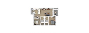 3D Rendering of floor plan