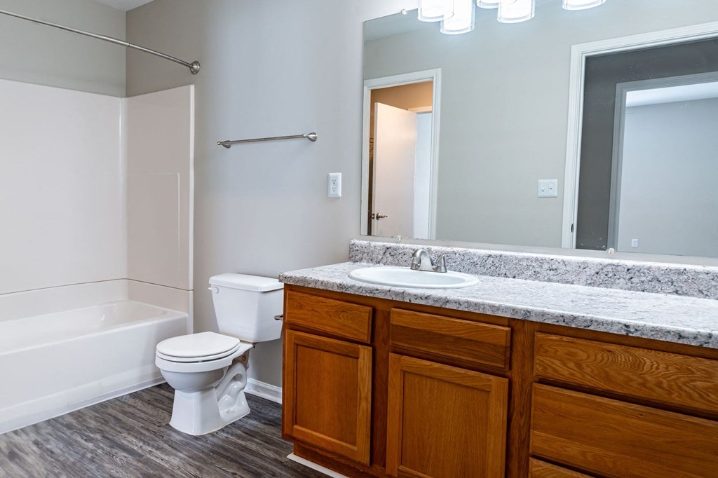 Lancaster Place Apartments in Calera Alabama photo of bathroom