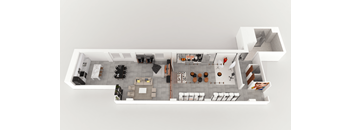 a floor plan of a 1 bedroom apartment