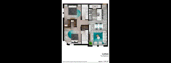 the floor plan of lonsdale two bedroom apartment