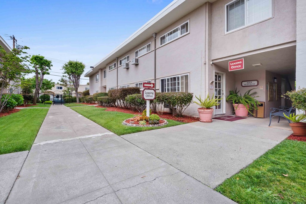 2 Bedroom Apartments In San Lorenzo, CA - Lorenzo Commons - Leasing Office Surrounded By Beautiful Landscaping
