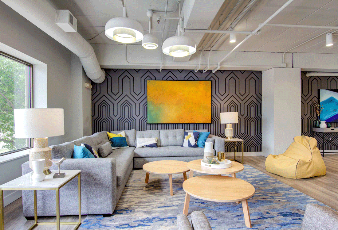 Clubhouse seating area