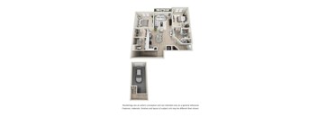 A floor plan of a house with a garage and a separate entrance.