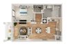 A2 1 bed 1 bath Spa Shower