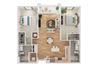 B1 2 Bed 2 Bath Split Roommate Style