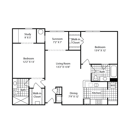 Floor Plans of Tribeca at Camp Springs in Camp Springs, MD