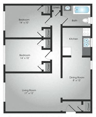 a diagram of a floor plan of a house