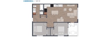 Two Bedroom Floorplan