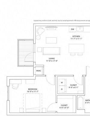 1 Bed 1 Bath Claret