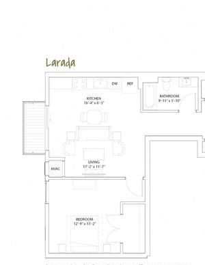 1 Bed 1 Bath Larada