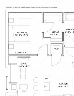 1 Bed 1 Bath Spruce
