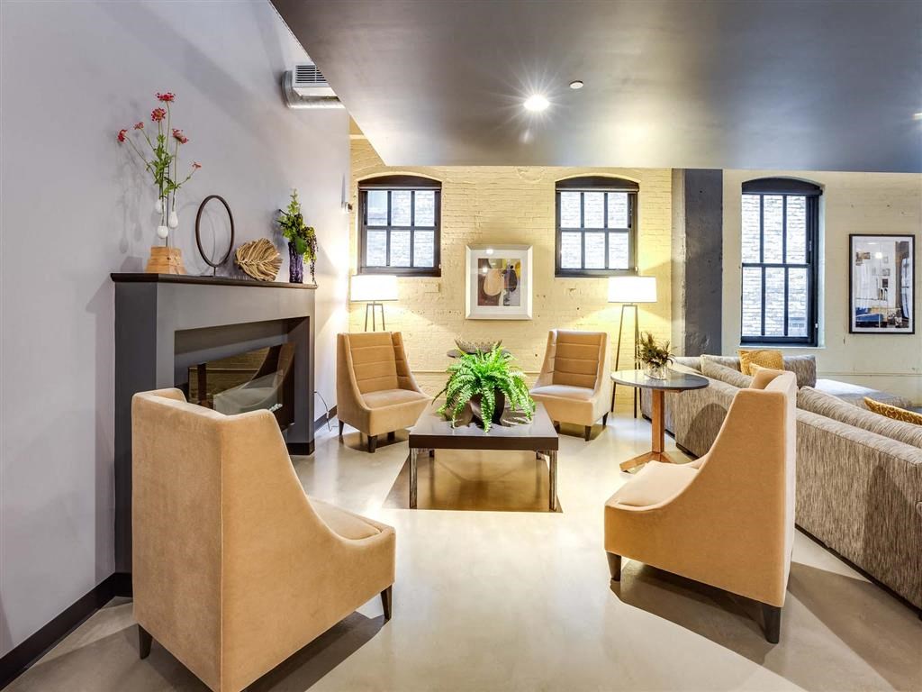 First Floor/building lobby fireplace