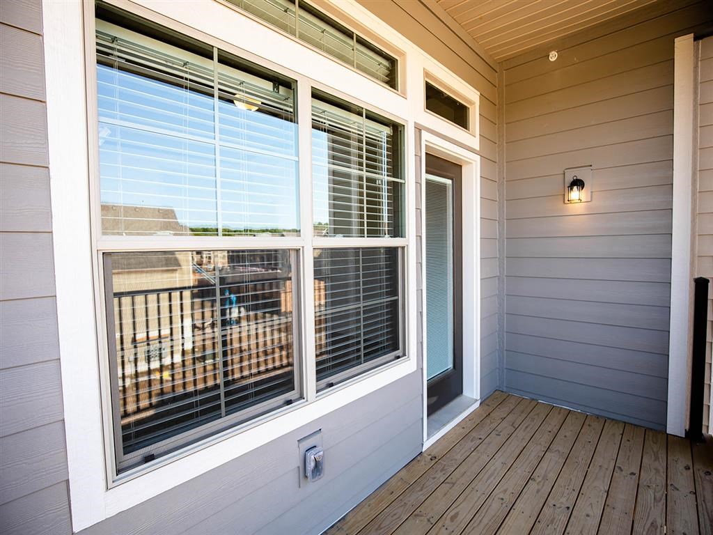 outdoor balcony area