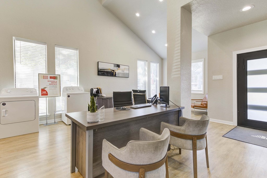 Leasing office at Magnolia Terrace in Houston, Texas, a pet-friendly apartment community in Far West Houston.
