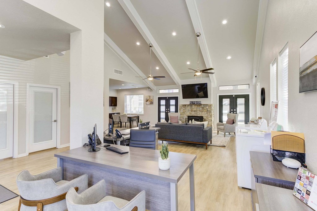 Leasing office at Magnolia Terrace, a pet-friendly apartment community in Far West Houston, Houston, TX.