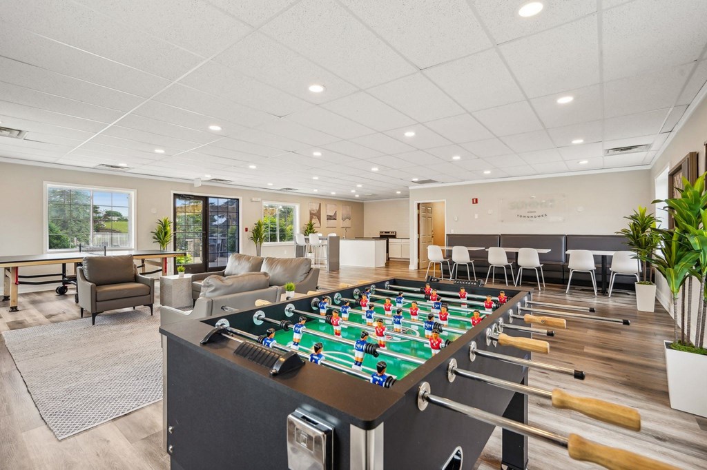 Burnsville, MN Townhomes – Summit Townhomes - clubhouse with foosball table