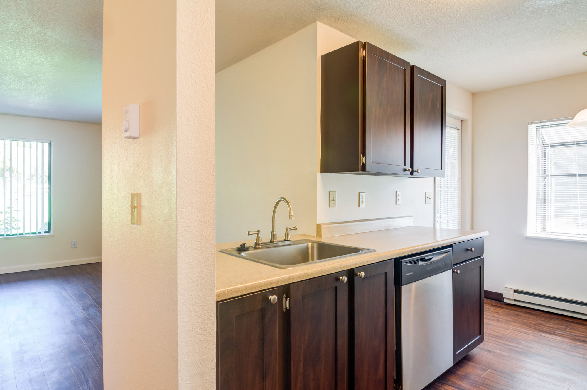 kitchen- wood-style flooring