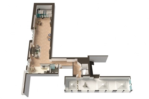 a floor plan of a house