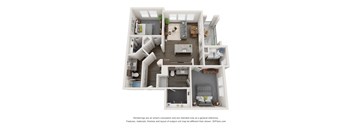 Nine 50 B2 luxury floor Plan 2 bed 2 bath