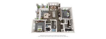 Nine 50 B5 luxury floor Plan 2 bed 2 bath
