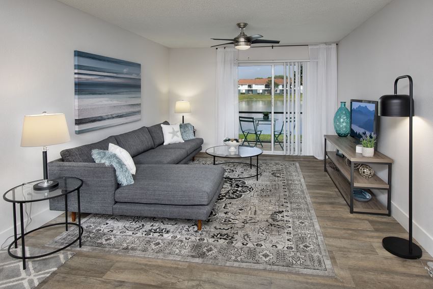 Sunny Lake apartments in Lauderhill Florida photo of living room with natural lighting - Photo Gallery
