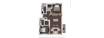 2 bedroom floorplan
