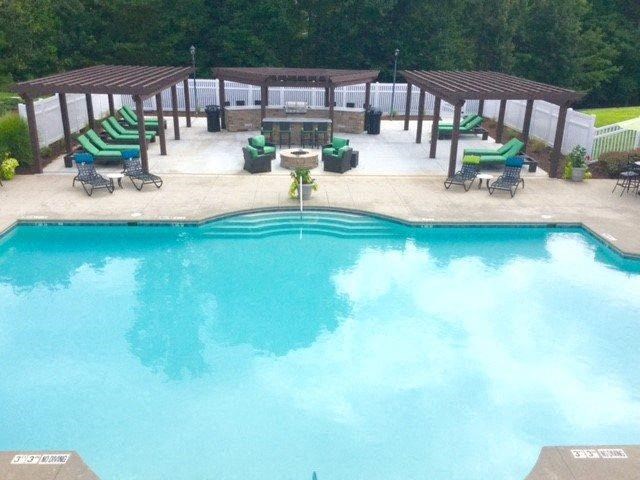 Resort style swimming pool