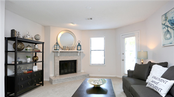The Falls at Sope Creek Marietta Georgia photo of Wood Burning Fireplace with Gas Starter in specific apartments - Photo Gallery 5