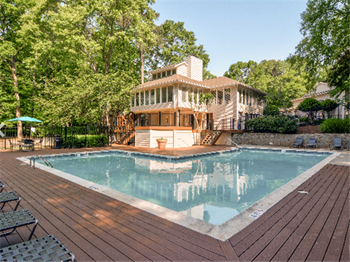The Falls at Sope Creek Marietta Georgia photo of pool side relaxing area - Photo Gallery 13