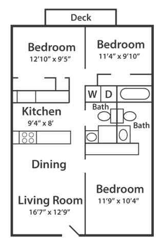 1100 Barbara Ann Circle 1-3 Beds Apartment for Rent - Photo Gallery 15