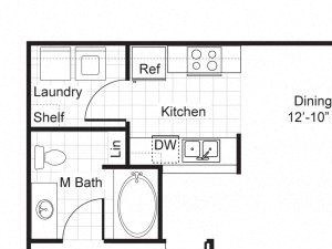 3 Bed - 2 Bath |1205 sq ft floorplan 3 Bed - 2 Bath |1205 sq ft floorplan
