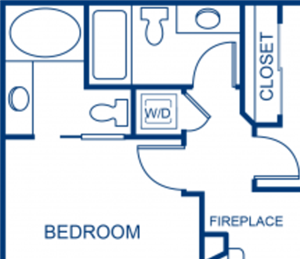 2 Bed - 2 Bath |854 sq ft 2 Bed | 2 Bath floorplan